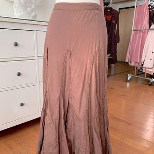 Long Chocolate Brown Skirt